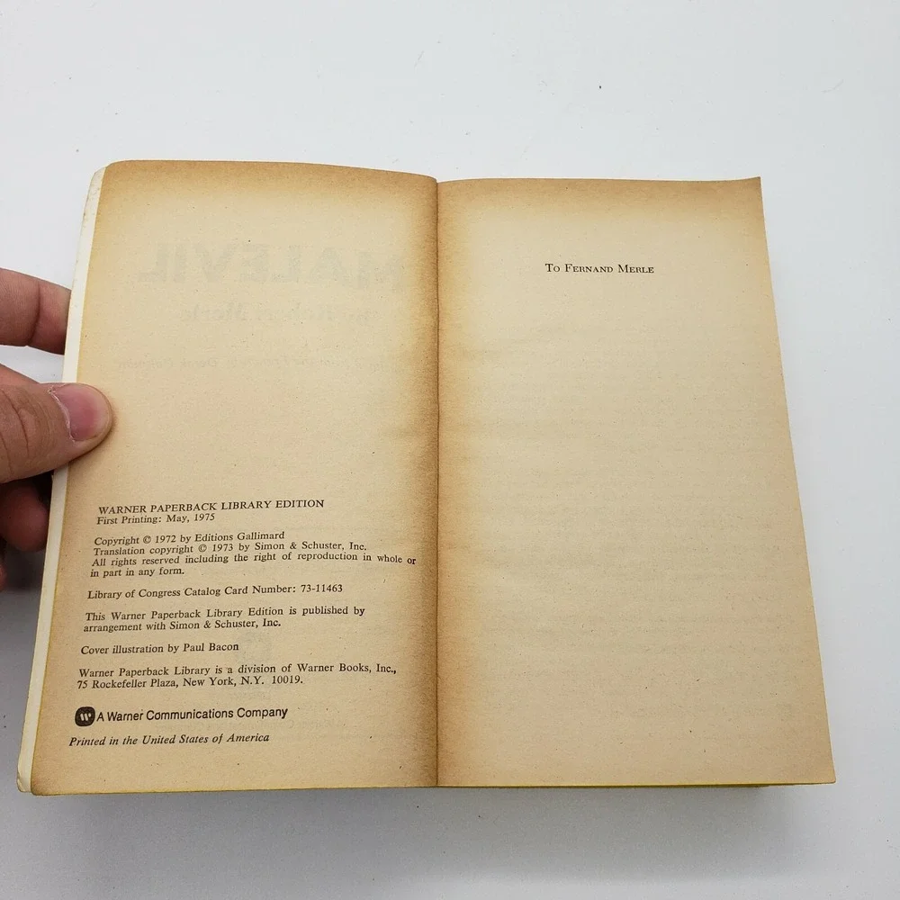 Malevil by Robert Merle 1975 Warner paperback First‎ Printing Translated Great